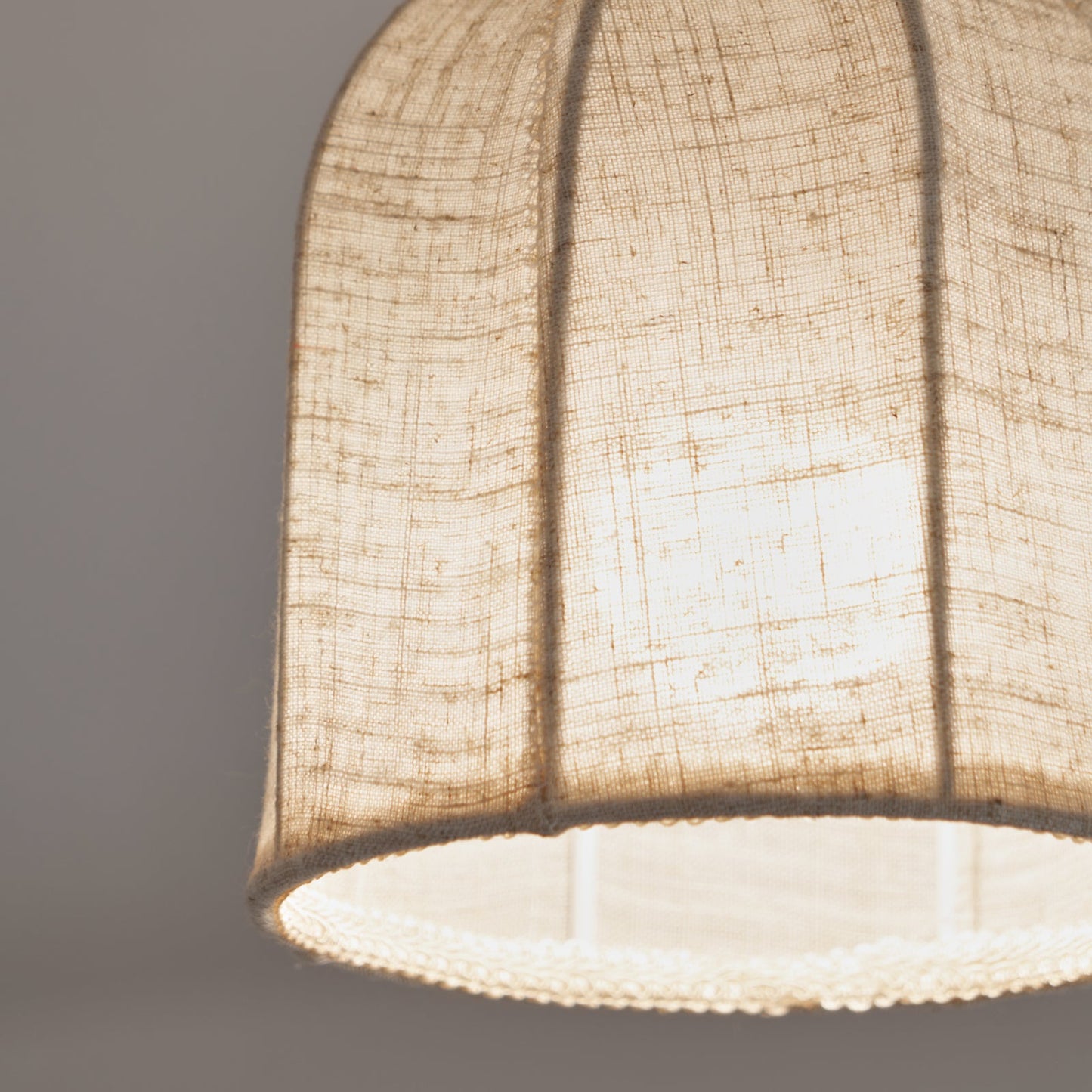 Cloche Linen Flush Mount