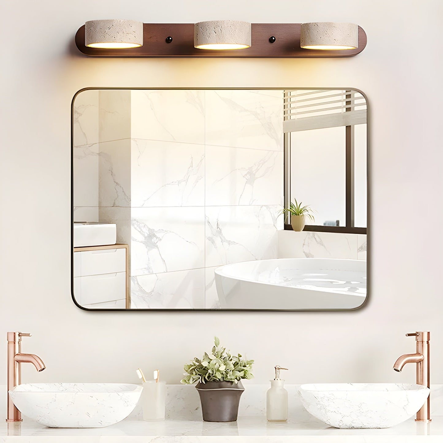 Travertine Array Wall Light