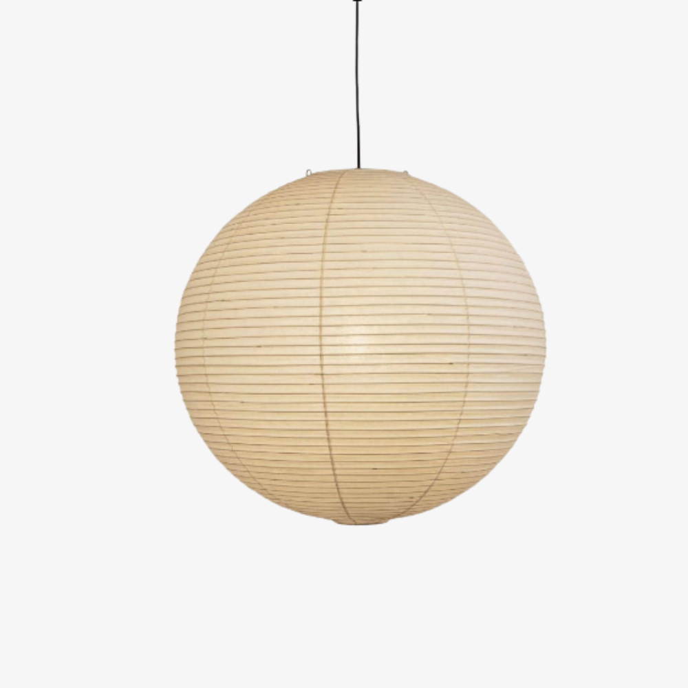 Japanese Paper Lantern Pendant Light - Washi Paper Globe Ceiling Lamp