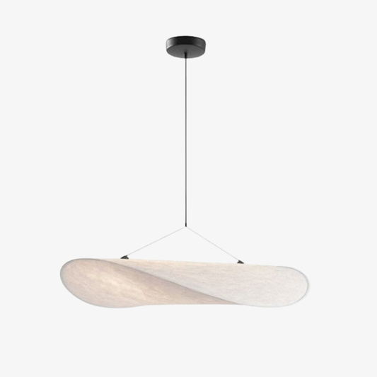 Wavy Silk-Like Pendant Light with Organic Sail Shape - Modern Scandinavian