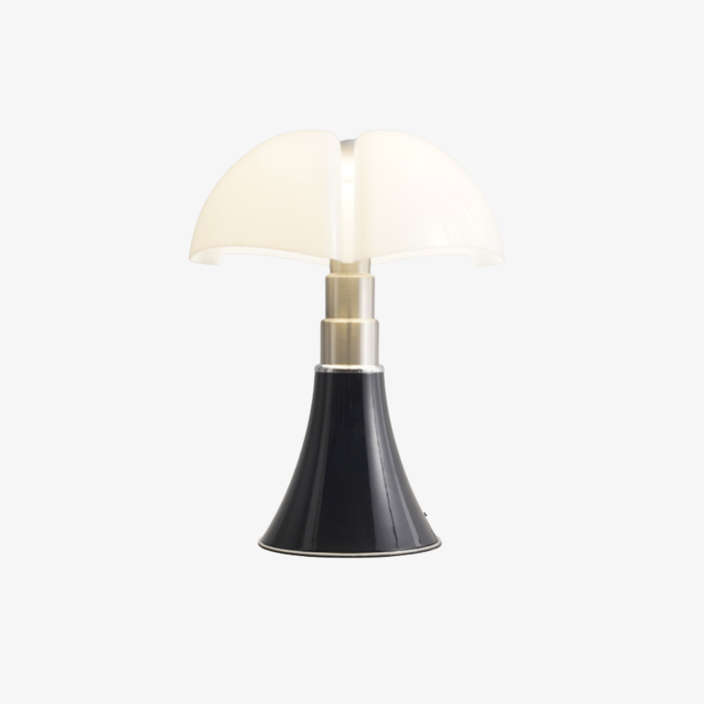 Mushroom Table Lamp with Four Lobe Shade - Mid Century Modern Style