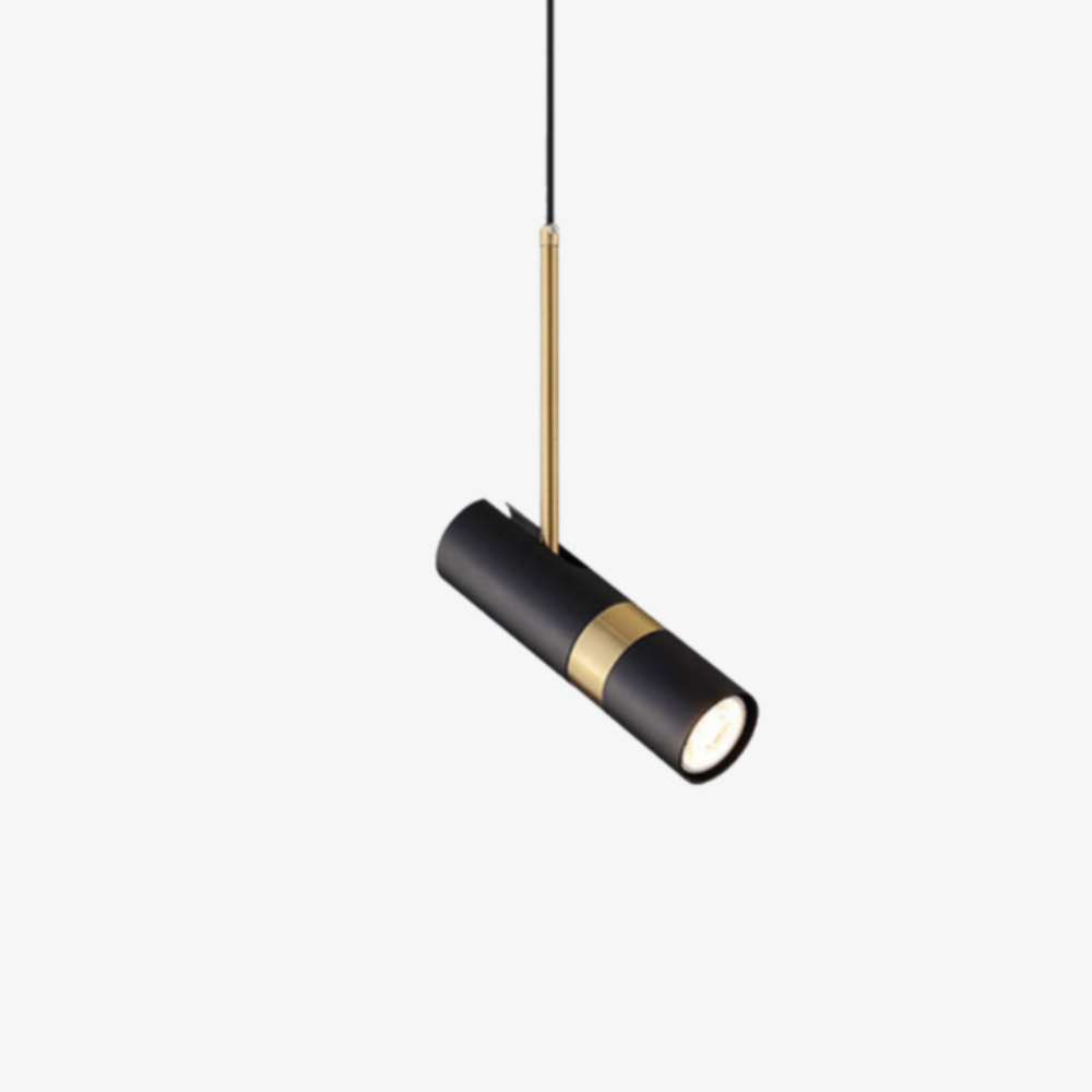 Lampe suspendue directionnelle réglable avec bande métallique - Moderne et minimaliste