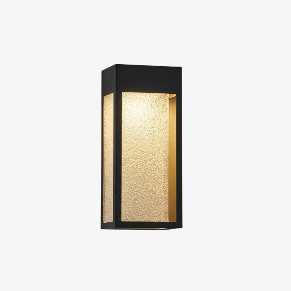 Moderne geometrische Außenwandleuchte – LED lineare rechteckige Laterne