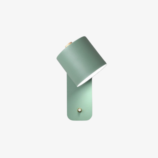 Pivoting Nordic Wall Sconce with Wood Accent - Adjustable Directional Reading Light