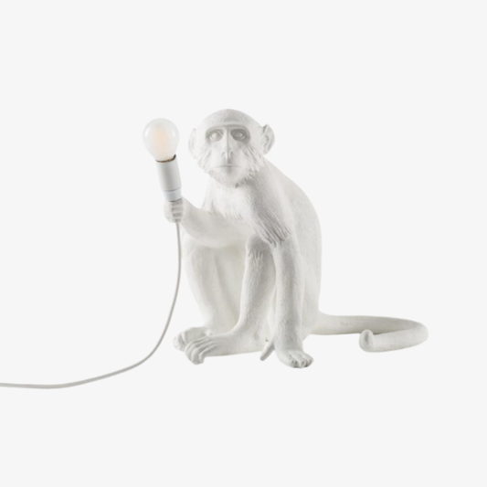 Lampe de table Singe Fantaisiste - Lampe de bureau sculpturale en forme d'animal