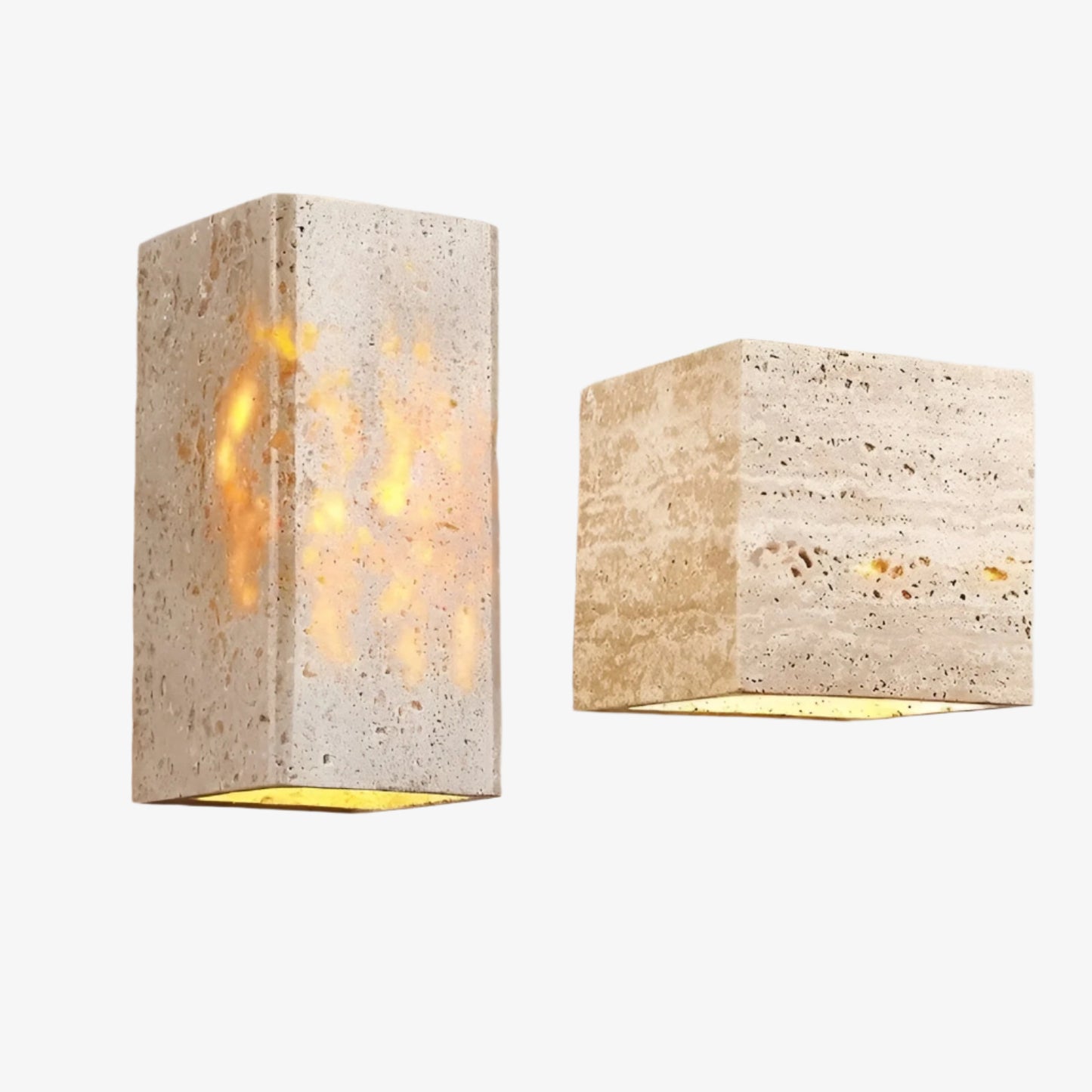Sentinel Travertine Wall Light
