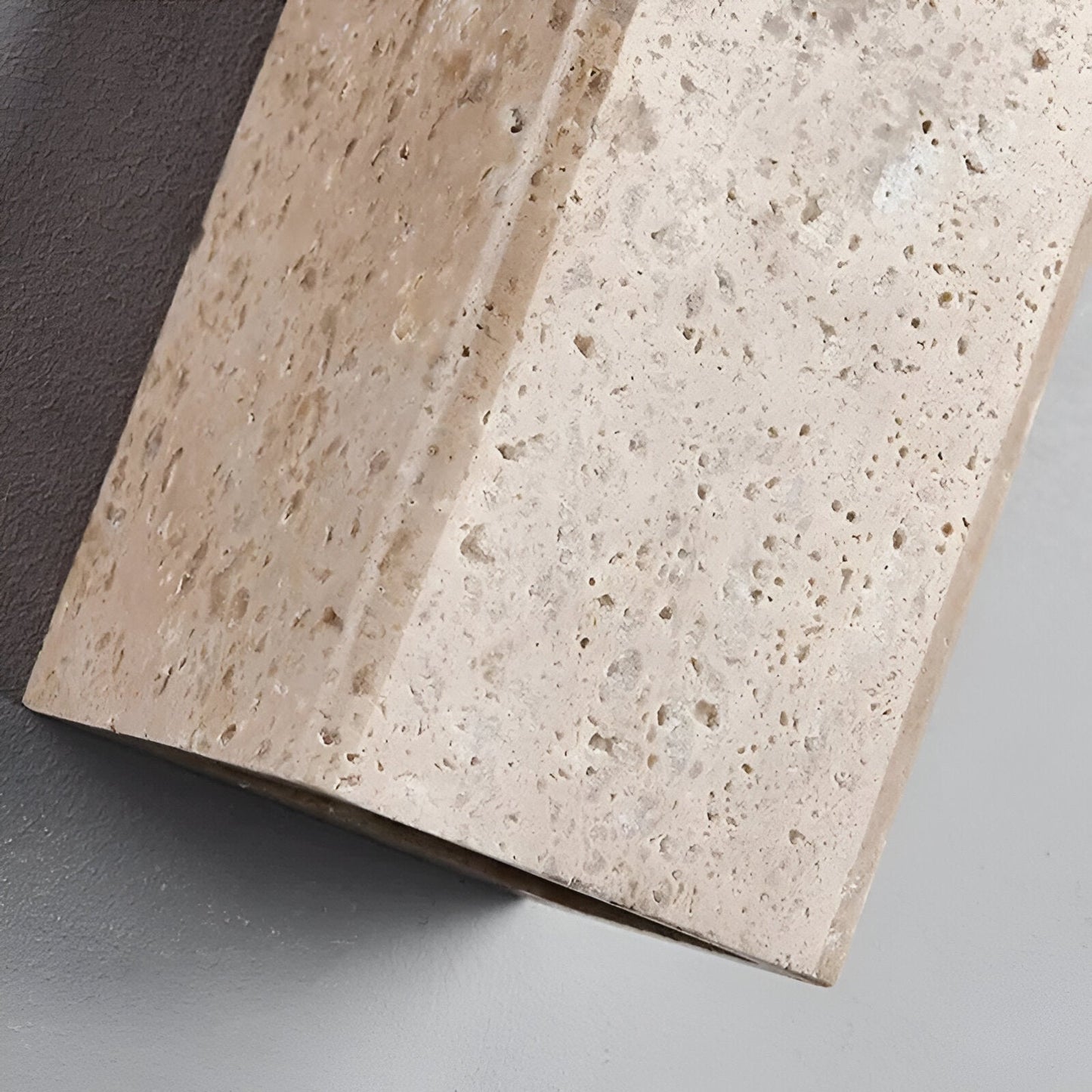 Sentinel Travertine Wall Light